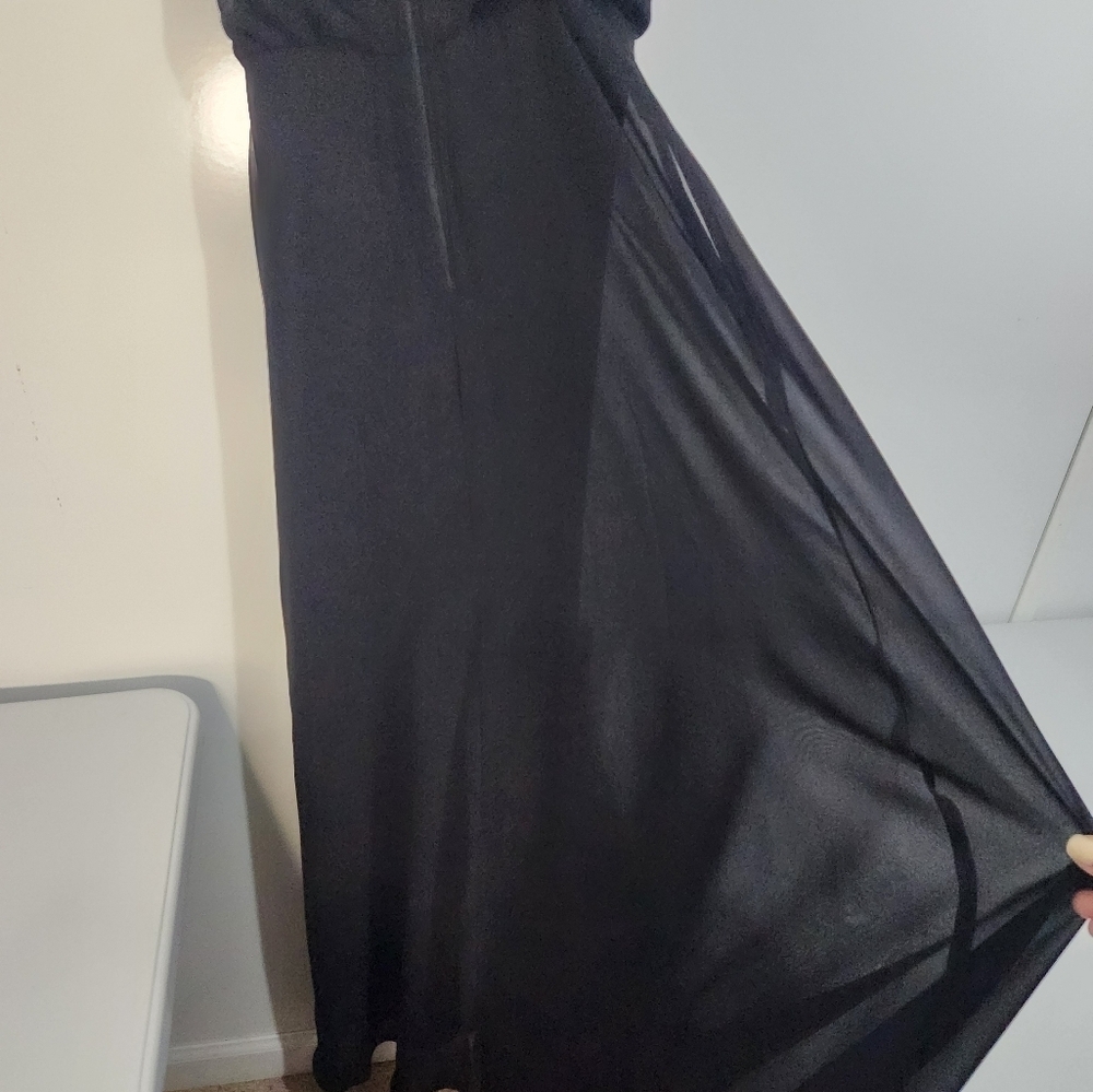 Birdie Grey Evening Gown, Size Small - Picture 4 of 8